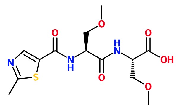 (image for) MC045382 3-Methoxy-2-{3-methoxy-2-[(2-methyl-thiazole-5-carbonyl)-amino]-propionylamino}-propionic acid
